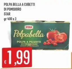 IperSisa Polpa bella a cubetti di pomodoro Star offerta