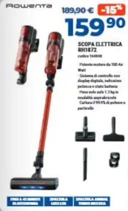 Elettrosintesi Scopa elettrica Rowenta RH1872 offerta