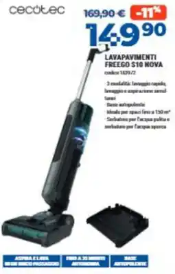 Elettrosintesi Cecotec lavapavimenti Freego S10 Nova offerta
