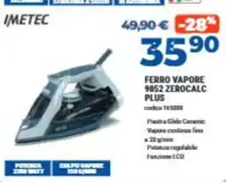 Elettrosintesi Imetec ferro vapore 9052 zerocalc plus offerta
