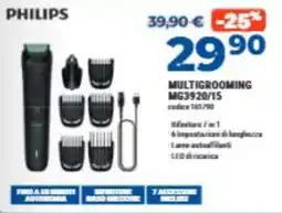 Elettrosintesi Philips Multigrooming MG3920/15 offerta