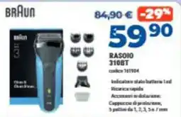 Elettrosintesi Braun Rasoio 310BT offerta