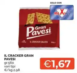 Maxisconto Il cracker gran pavesi offerta