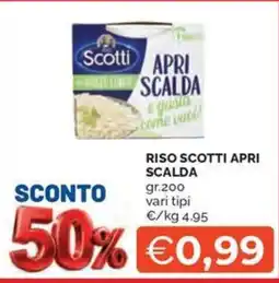 Maxisconto Riso Scotti Apri Scalda offerta