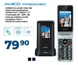 Elettrosintesi Amico prezioso senior cellulare dual sim offerta