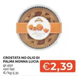 Maxisconto Crostata no olio di palma nonna lucia offerta