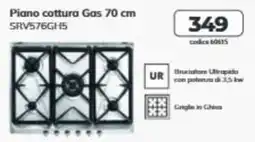 Elettrosintesi Piano cottura Gas 70 cm SRV576GH5 offerta