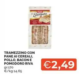 Maxisconto Tramezzino con pane ai cereali, pollo, bacon e pomodoro Riva offerta