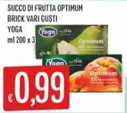 IperSisa Succo di frutta optimum brick vari gusti yoga offerta