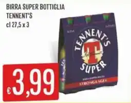 IperSisa Birra super bottiglia Tennent's offerta
