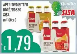 IperSisa Aperitivo bitter dorè/rosso Sisa offerta