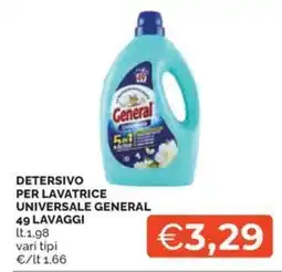 Maxisconto Detersivo per lavatrice universale General offerta