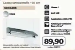Elettrosintesi Cappa sottopensile Inox offerta