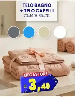 Punto Shopping Megastore Telo bagno + telo capelli offerta