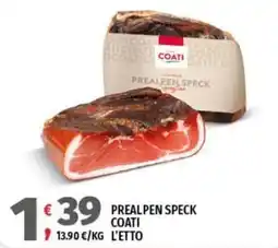 Vivo Supermercati Prealpen Speck Coati offerta