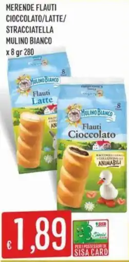 IperSisa Flauti Cioccolato Mulino Bianco offerta