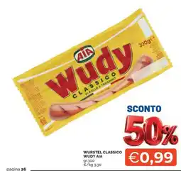 Maxisconto Wurstel classico Wudy Aia offerta
