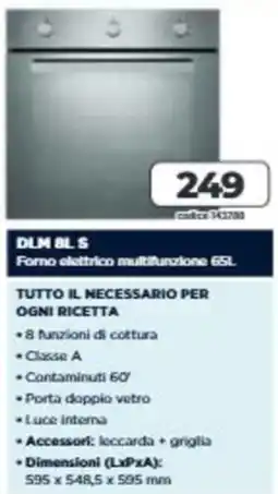 Elettrosintesi DLM 8L S Forno elettrico multifunzione 65L offerta