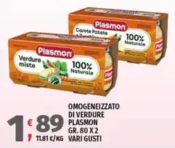 Vivo Supermercati Omogeneizzato di verdure Plasmon offerta