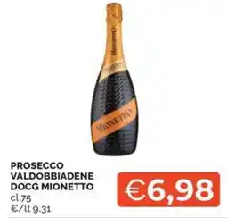 Maxisconto Prosecco Valdobbiadene DOCG Mionetto offerta