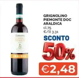 Maxisconto Grignolino Piemonte Doc Araldica offerta