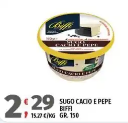 Vivo Supermercati Sugo cacio e pepe Biffi offerta