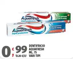 Vivo Supermercati Dentifricio Aquafresh offerta