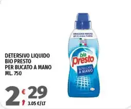 Vivo Supermercati Detersivo liquido bio presto offerta