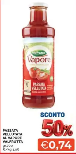 Maxisconto Passata vellutata al vapore Valfrutta offerta