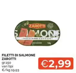Maxisconto Filetti di salmone Zarotti offerta