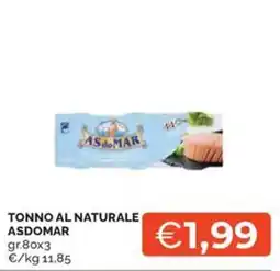 Maxisconto Tonno al naturale Asdomar offerta