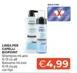 Maxisconto Linea per capelli Biopoint offerta