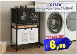 Punto Shopping Megastore Cesta Portabiancheria offerta