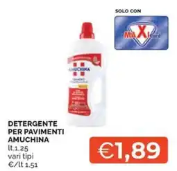 Maxisconto Detergente per pavimenti Amuchina offerta
