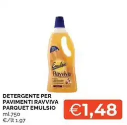 Maxisconto Detergente per pavimenti Ravviva Parquet Emulsio offerta