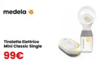 Medela Tiralatte Elettrico Mini Classic Single
