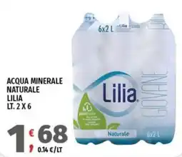 Vivo Supermercati Acqua minerale naturale Lilia offerta