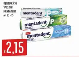 IperSisa Dentifricio mentadent offerta