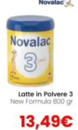 Paniate Novalac Latte in Polvere 3 offerta