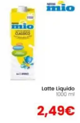 Paniate Nestlé mio Latte Liquido Classico offerta