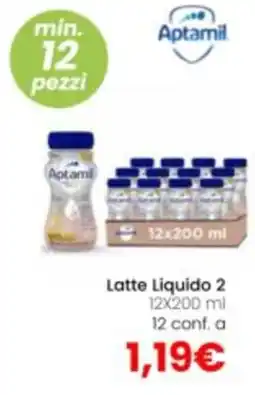 Paniate Latte Liquido 2 Aptamil offerta
