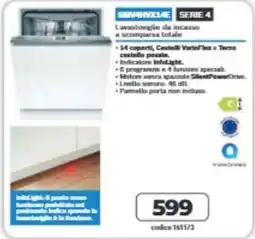 Elettrosintesi Smavox 4 lavastoviglie da incasso a scomparsa totale offerta