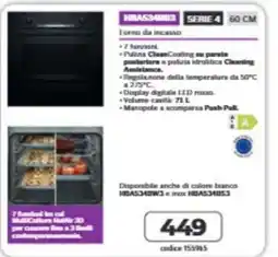 Elettrosintesi Forno da incasso Serie 4 offerta