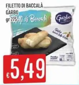 IperSisa Filetto di baccalà Garbo offerta