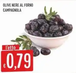 IperSisa Olive nere al forno Campagnola offerta