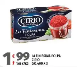 Vivo Supermercati La Finissima Polpa Cirio offerta
