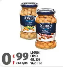 Vivo Supermercati Legumi Cirio offerta