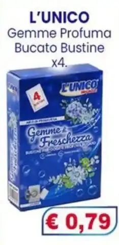 Punto Shopping Megastore L'unico gemme profuma bucato bustine offerta