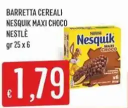 IperSisa Barretta cereali Nesquik Maxi Choco offerta