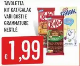 IperSisa Tavoletta Kit Kat/Galak offerta